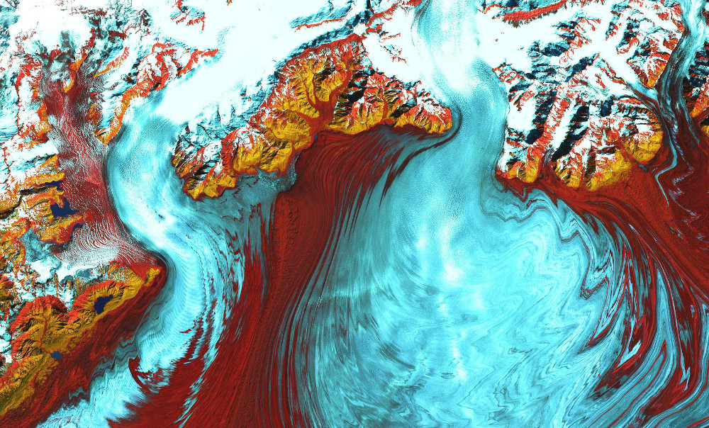 Malaspina-Seward Glacier in Alaska